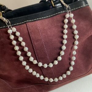 Iridescent Bag Charm Double Chain